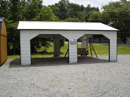 20x26 Sidewinder with verticle roof